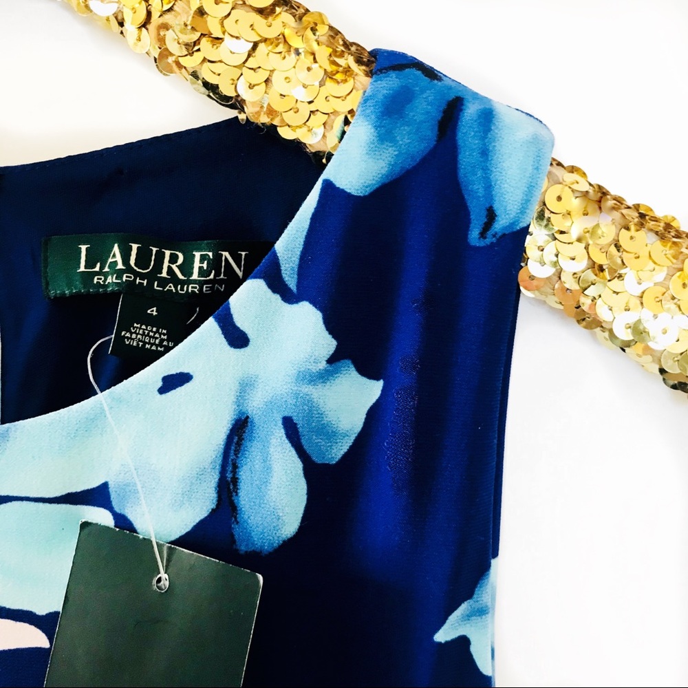Ralph Lauren Blue floral dress - Picture 6 of 7